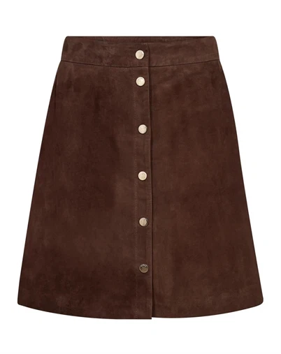 Gossia - LaraGO Nederdel - Brown Suede